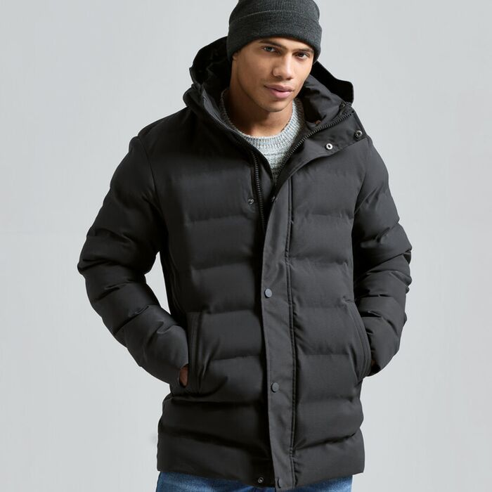 Recycled bonded longline padded jacket Thumbnail