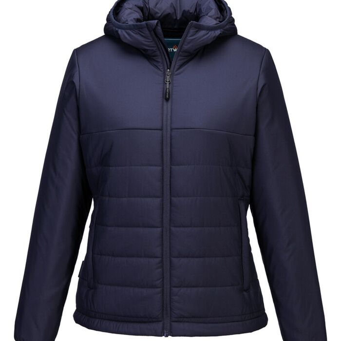 Women’s professional hooded insulated baffle jacket (S613) Thumbnail