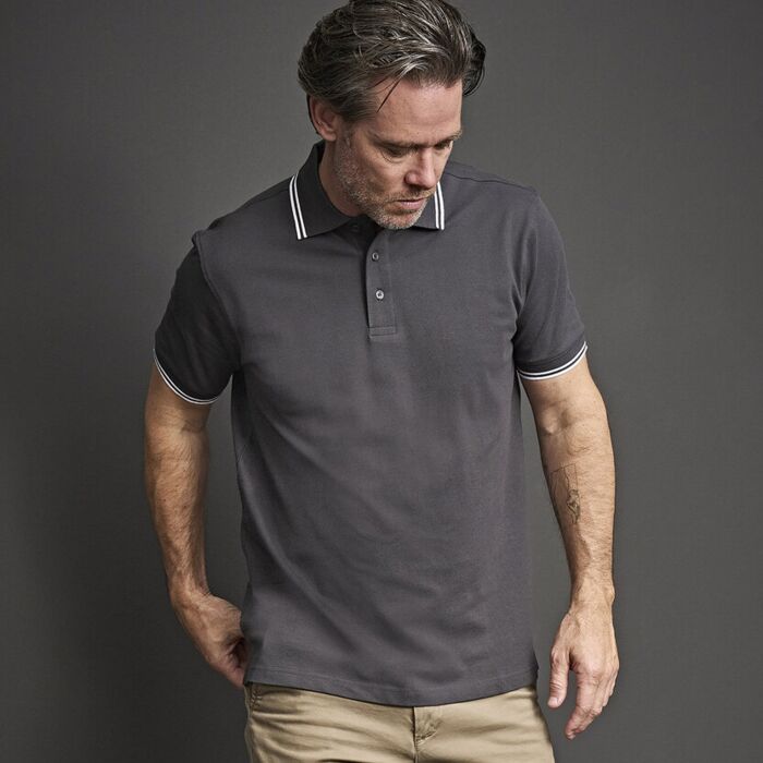 Tee Jays Luxury stripe stretch polo (1407) TJ032 Luxury stripe stretch polo (1407) Thumbnail