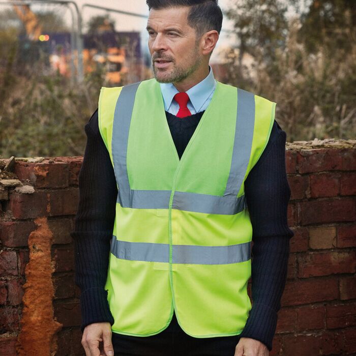 Hi-vis 2-band-and-braces waistcoat Thumbnail